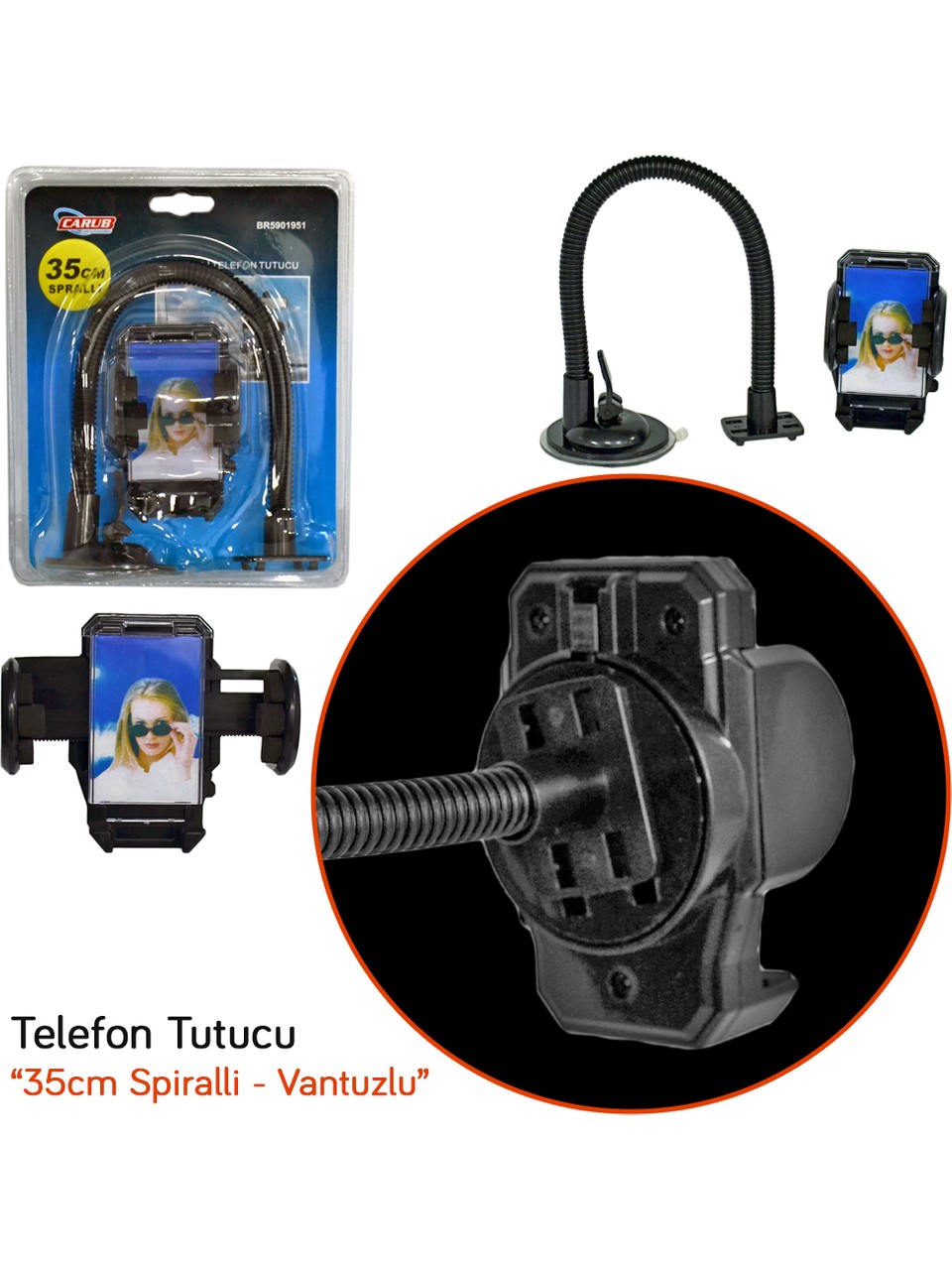 SUN MILD BR5901951 SPİRALLİ TELEFON TUTUCU