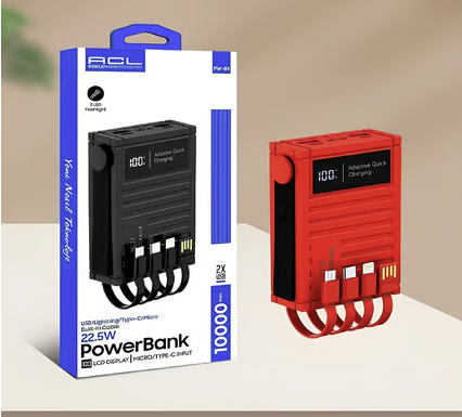 ACL PW-81 POWERBANK 22.5W LCD DISPLAY KABLOLU