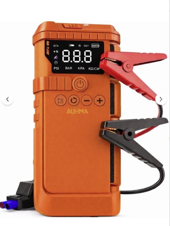 AUHMA A8822 TAŞINABİLİR AKÜ TAKVİYELİ KOMPRESÖRLÜ HAVA POMPASI