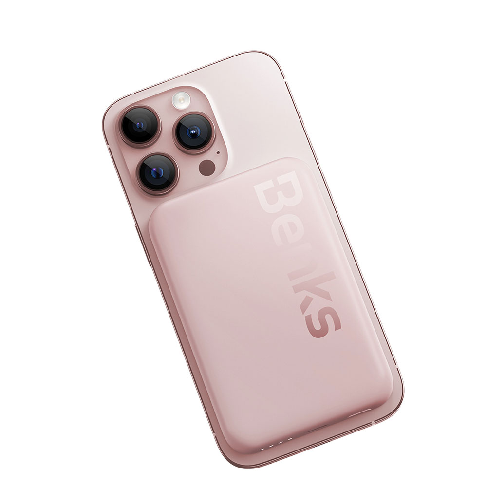 Benks MP10 M-safe Magnetik İnce Tasarımlı Powerbank 6000mAh PEMBE