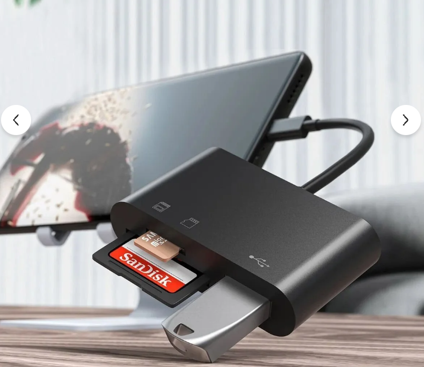 MOBILE USB 3,0 ŞARJ+OTG ADAPTER SD CARD OKUYUCU