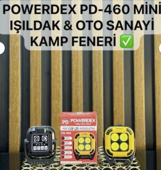 POWERDEX PD‑460 COB Mini Şarjlı Kamp Lambası – Manyetik Anahtarlık Işıldak