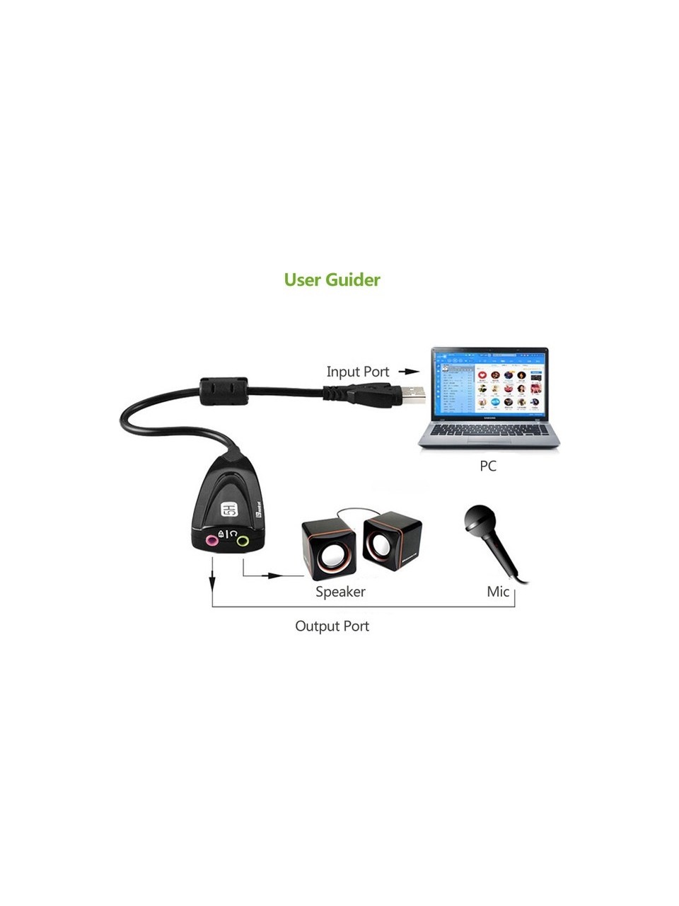 STEEL SOUND BİLGİSAYAR SES KARTI/ ADAPTÖRÜ USB 2,0