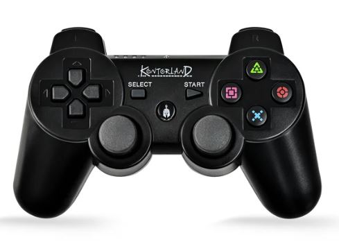 Kontorland P3G - PS3/PC Uyumlu Titreşimli Kablosuz Oyun Kolu GamePad Siyah