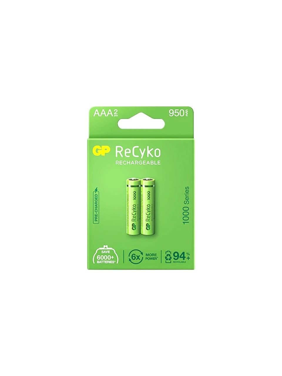 GP Reycko 950 Mah Aaa Şarjlı Ince Kalem Pil - 2 Adet