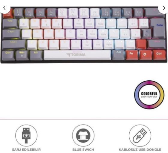TORIMA TK-11 KABLOSUZ MEKANİK KLAVYE