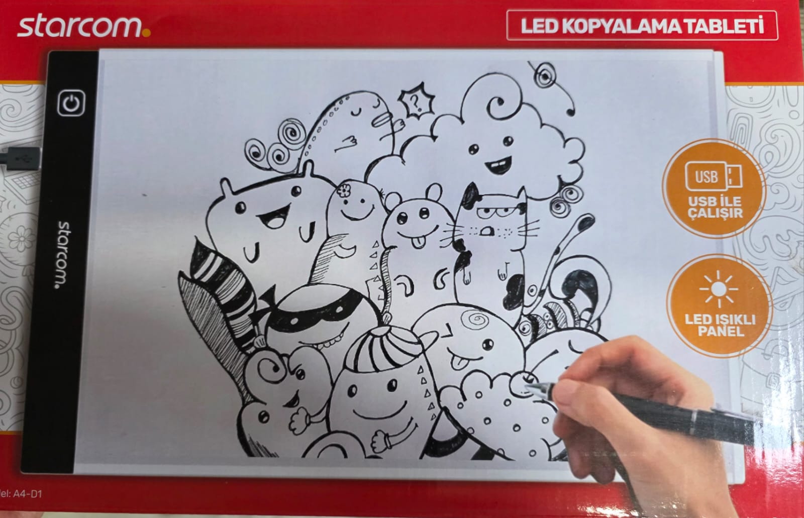 STARCOM LED KOPYALAMA TABLETİ A4-D1