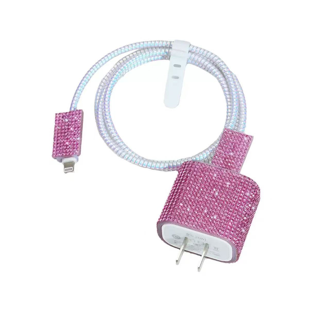 Zore Taşlı Şarj Aleti Koruyucu 4in1 Set