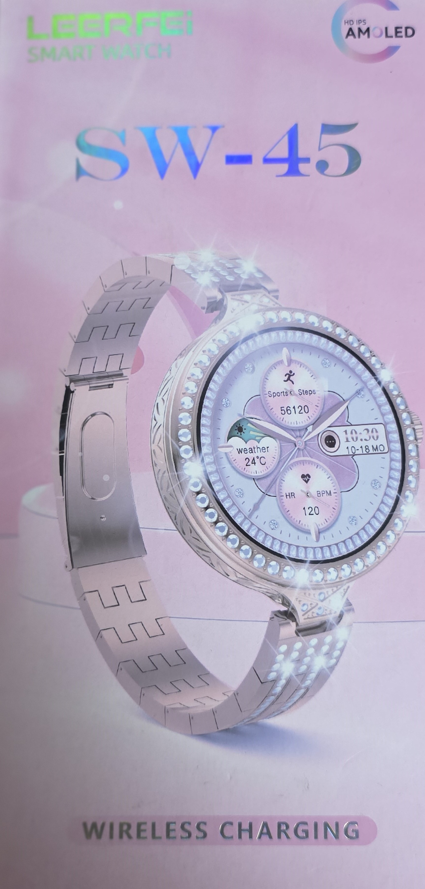 LEERFEI SMART WATCH SW-45 WIRELESS CHARGING