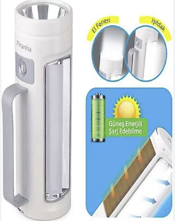 PIRANHA 21102 SOLAR BATARYALI FENER-POWERBANK
