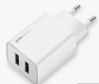 Polosmart PSM70 Duvar Şarj Cihazı 2 USB Beyaz