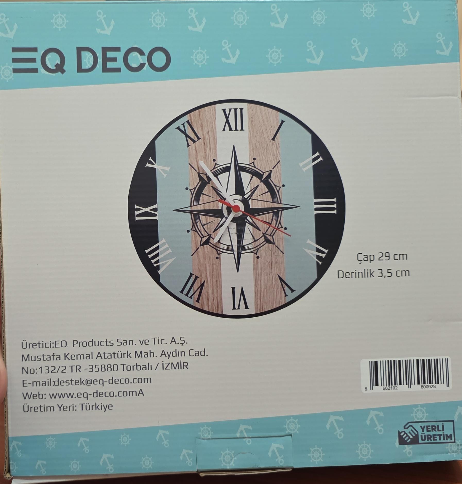 Q DECO MARİN DUVAR SAATİ