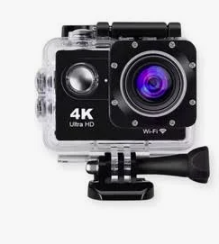 EKEN 4K Wi-Fi Aksiyon Kamera + Su Geçirmez Kabı + 13 Parça Aksesuar Seti