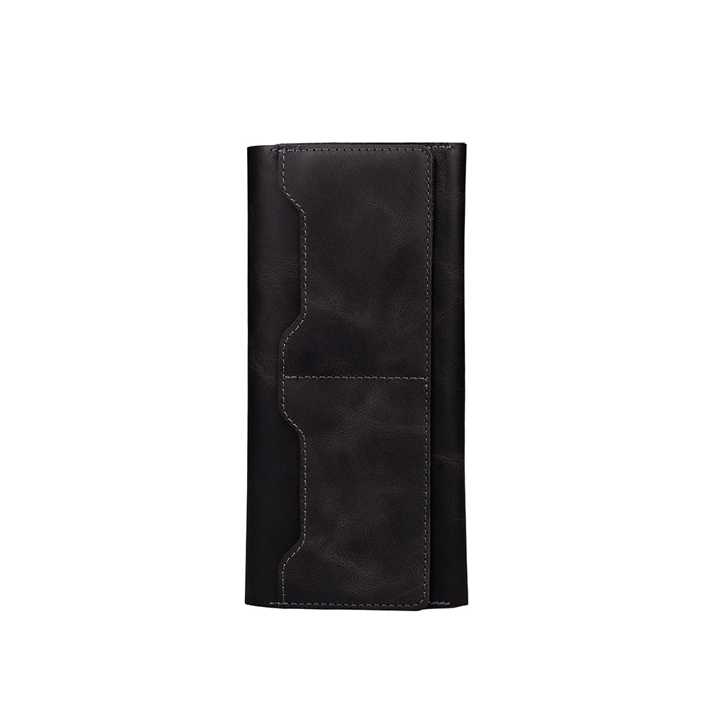 Zore Hakiki Deri Universal 10 Kart Hazneli Mıknatıslı Telefon Bölmeli Cüzdan