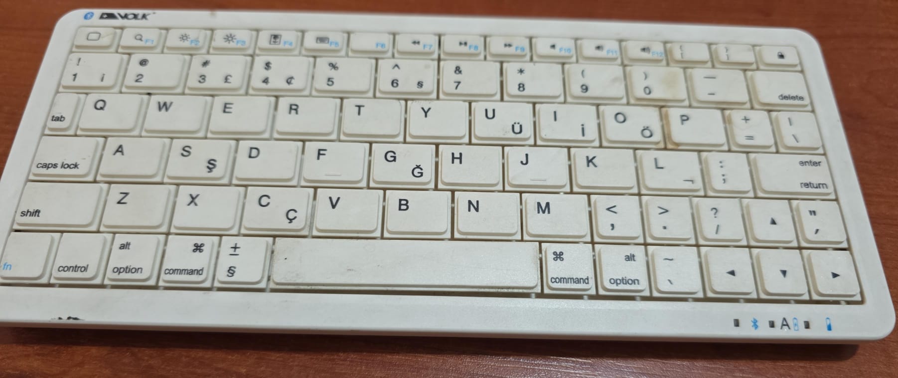 Volk Mini Bluetooth Klavye Beyaz