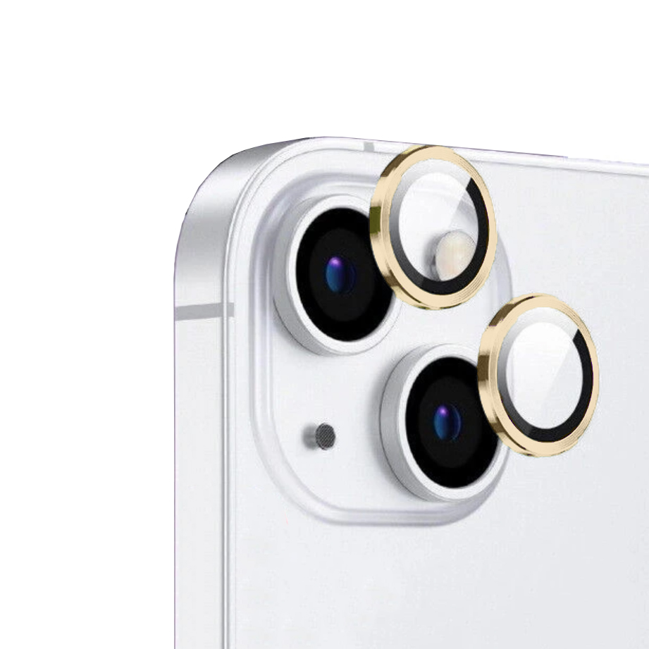 Apple iPhone 15 Plus Zore CL-12 Premium Safir Parmak İzi Bırakmayan Anti-Reflective Kamera Lens Koruyucu - Sarı