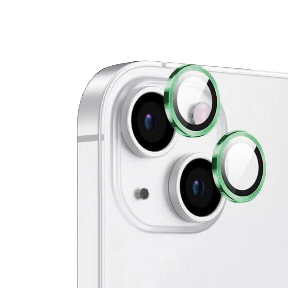 Apple iPhone 15 Plus Zore CL-12 Premium Safir Parmak İzi Bırakmayan Anti-Reflective Kamera Lens Koruyucu - Yeşil