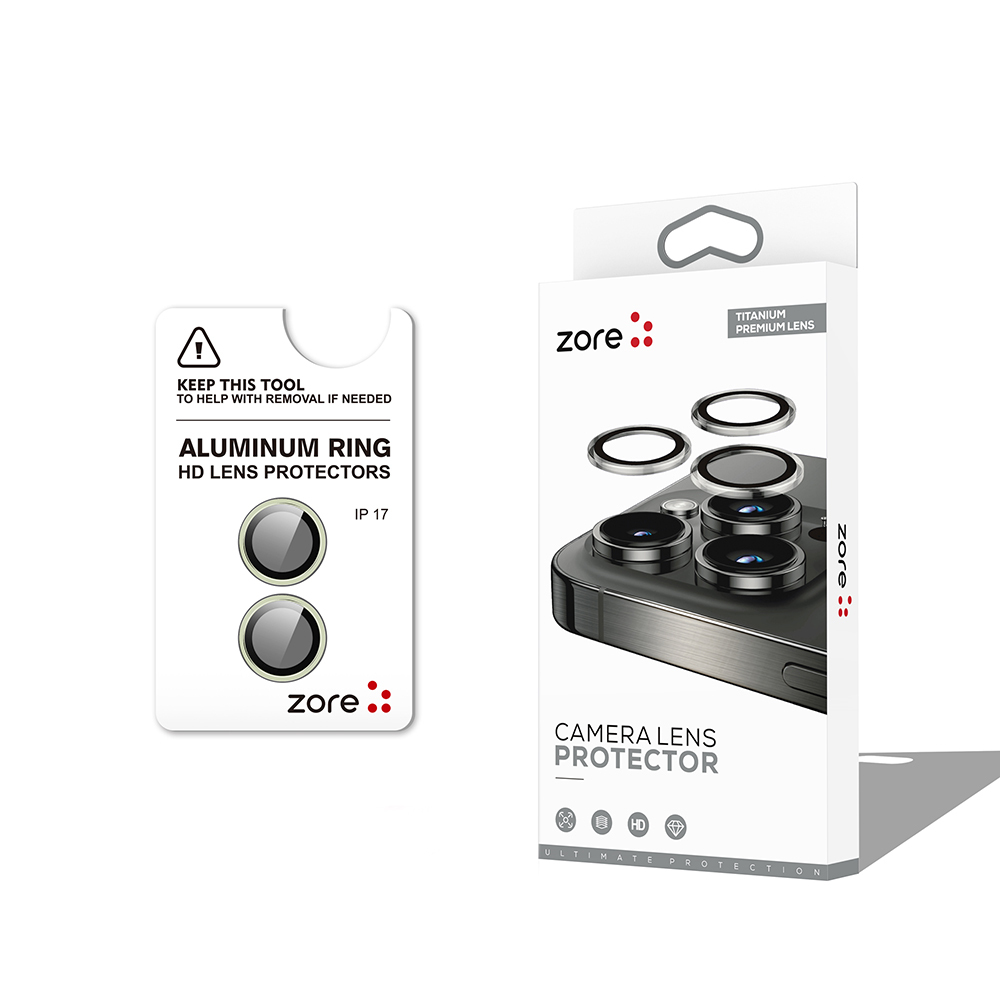 Apple iPhone 17 Zore CL-12 Premium Safir Parmak İzi Bırakmayan Anti-Reflective Kamera Lens Koruyucu - Açık Yeşil