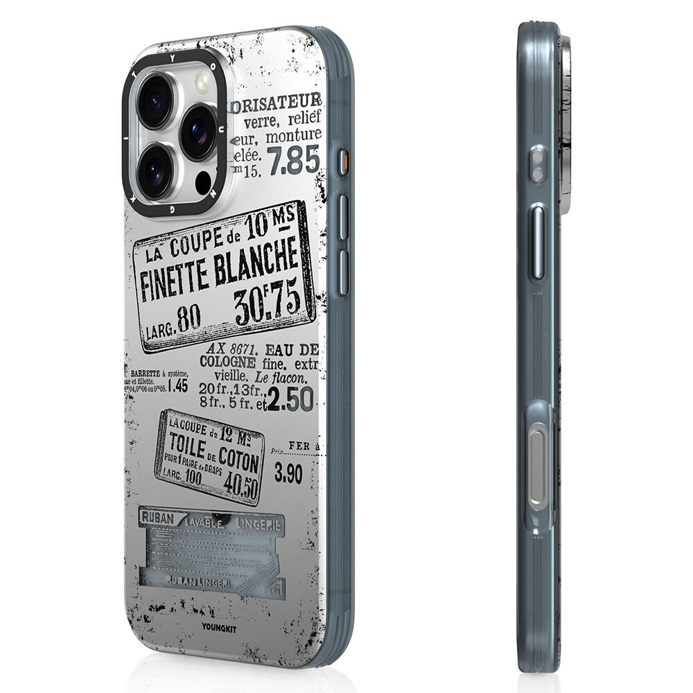 Apple iPhone 16 Pro Kılıf M-safe Şarj Özellikli Youngkit Literary Serisi Retro Magz Kapak