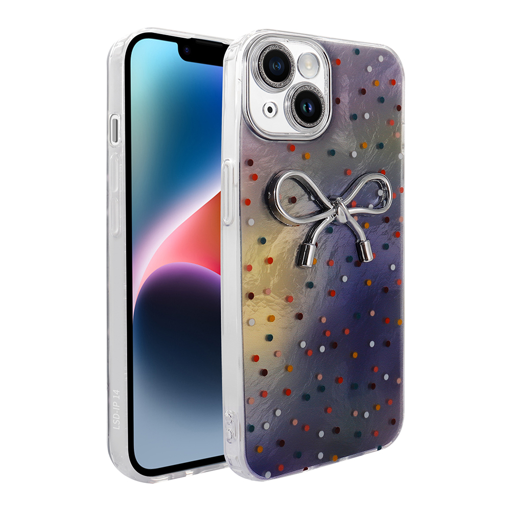 Apple iPhone 15 Kılıf Kamera Korumalı Figürlü Zore Ponti Silikon Kapak