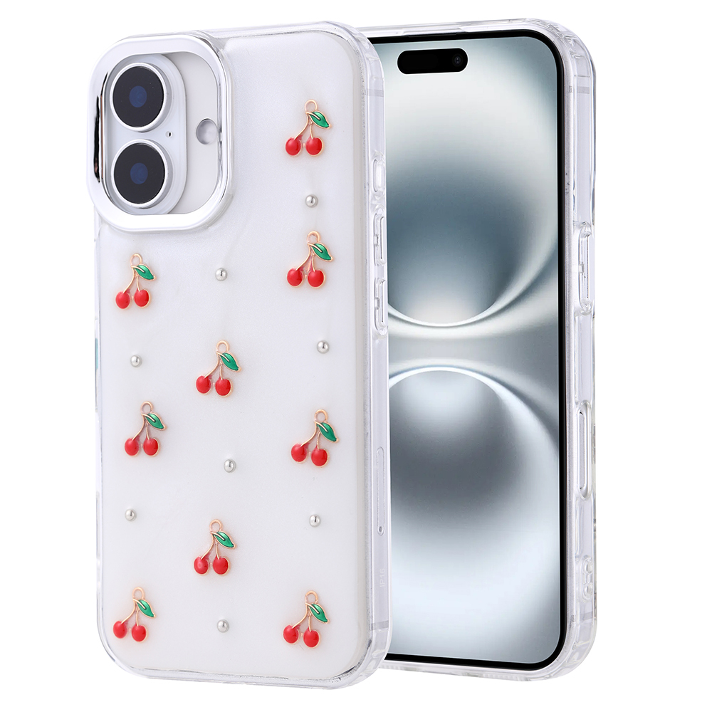 Apple iPhone 16 Plus Kılıf Airbag Tasarımlı Simli Şeffaf Zore Kutup Kapak