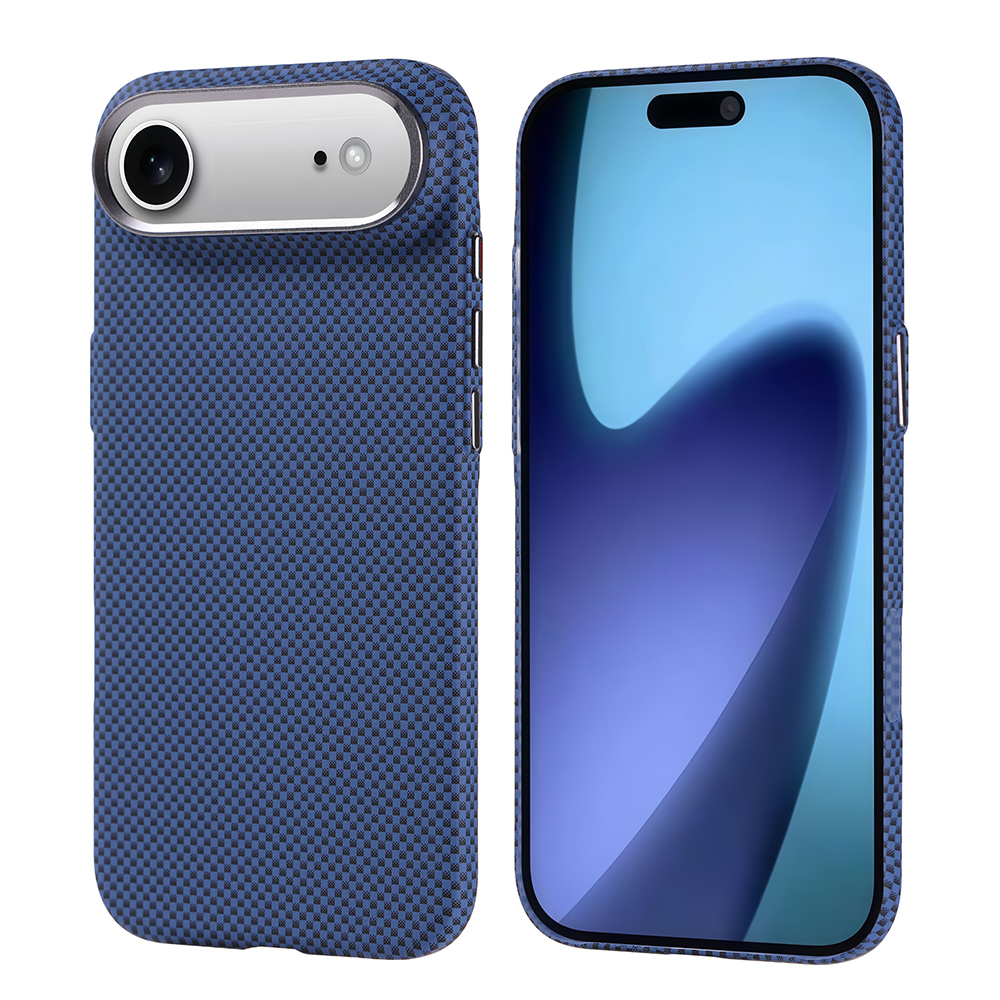 Apple iPhone 17 Air Kılıf M-safe Şarj Özellikli Karbon Fiber Görünümlü Zore Nekst Kapak