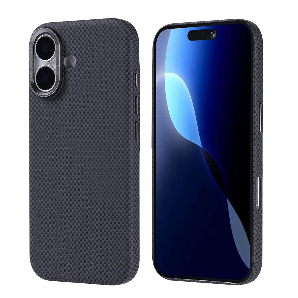 Apple iPhone 17 Kılıf M-safe Şarj Özellikli Karbon Fiber Görünümlü Zore Nekst Kapak