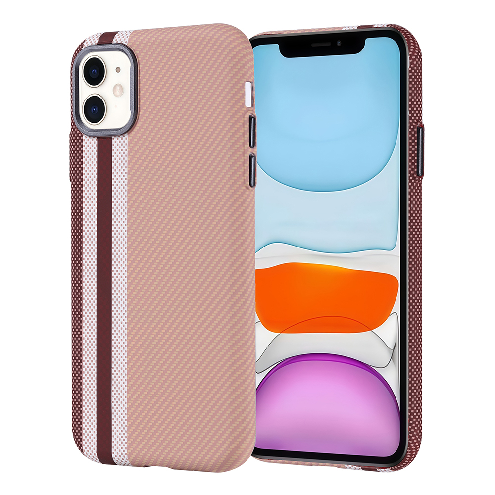 Apple iPhone 11 Kılıf M-safe Şarj Özellikli Karbon Fiber Görünümlü Zore Nekst Kapak