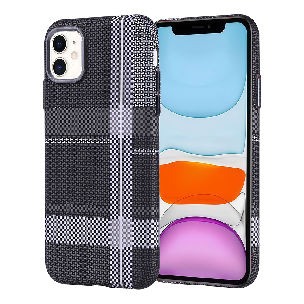 Apple iPhone 11 Kılıf M-safe Şarj Özellikli Karbon Fiber Görünümlü Zore Nekst Kapak