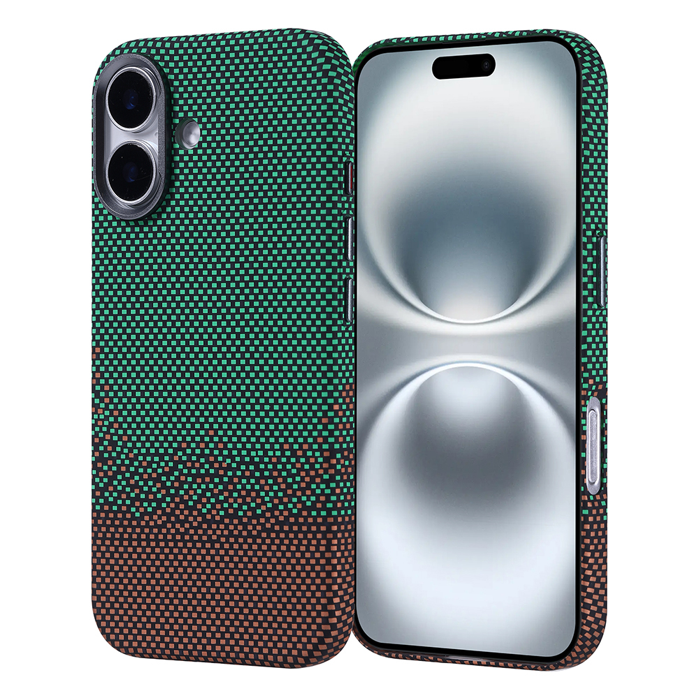 Apple iPhone 16 Kılıf M-safe Şarj Özellikli Karbon Fiber Görünümlü Zore Nekst Kapak