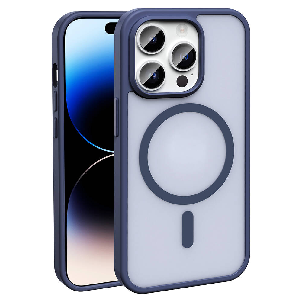 Apple iPhone 14 Pro Kılıf M-safe Şarj Özellikli Mat Arka Yüzey Zore Sio Kapak