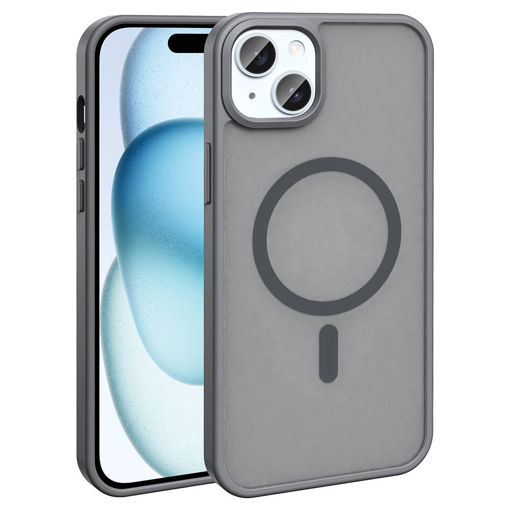 Apple iPhone 13-14 Kılıf M-safe Şarj Özellikli Mat Arka Yüzey Zore Sio Kapak