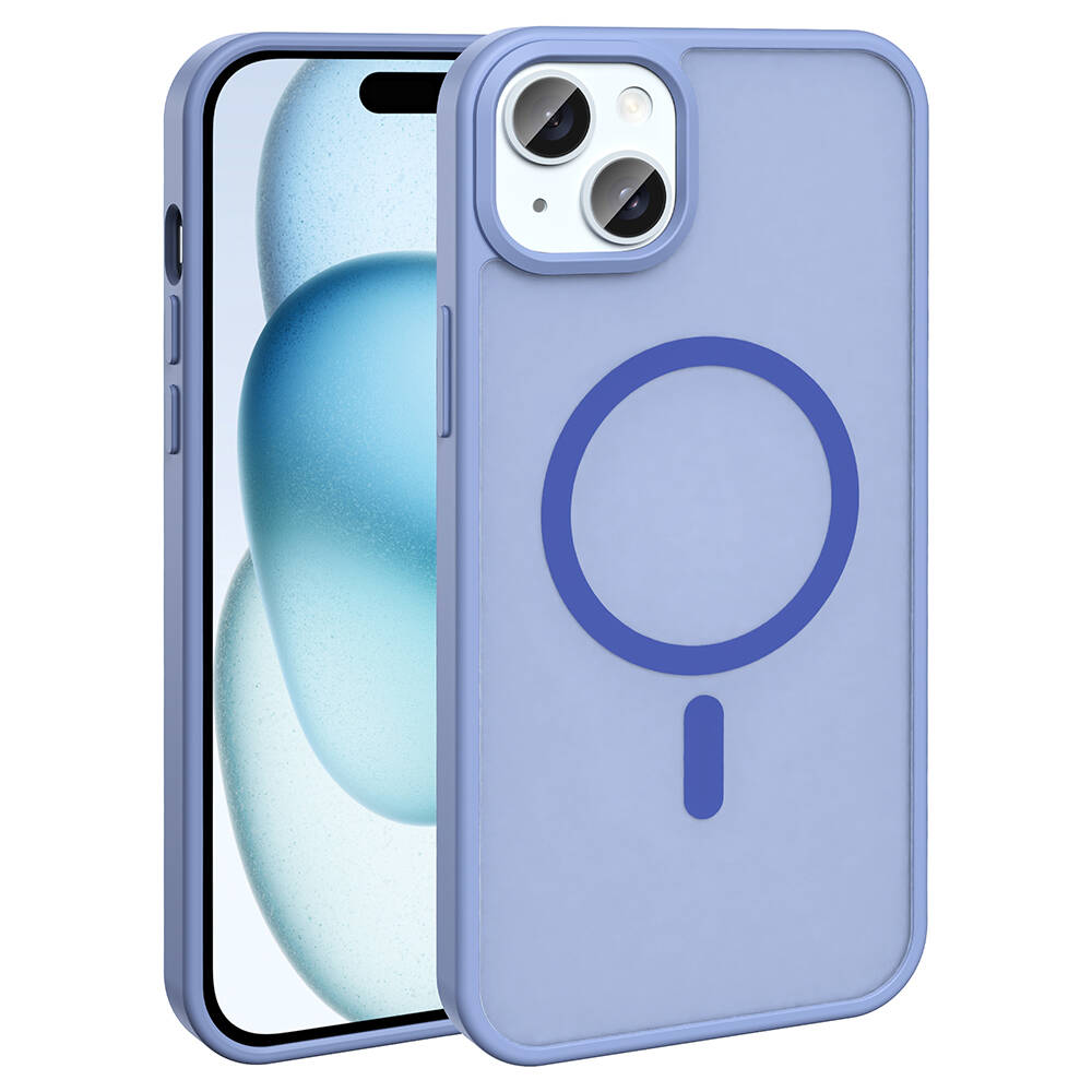 Apple iPhone 13-14 Kılıf M-safe Şarj Özellikli Mat Arka Yüzey Zore Sio Kapak