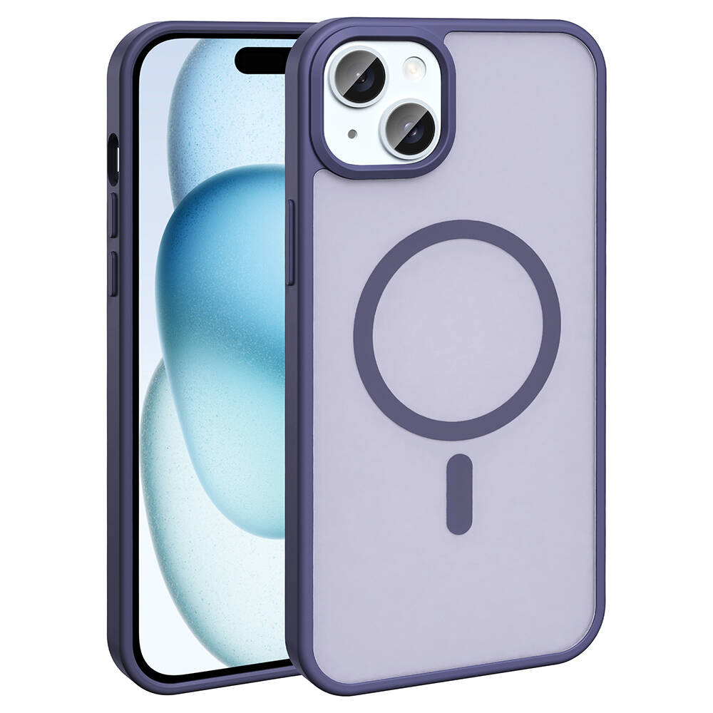 Apple iPhone 13-14 Kılıf M-safe Şarj Özellikli Mat Arka Yüzey Zore Sio Kapak