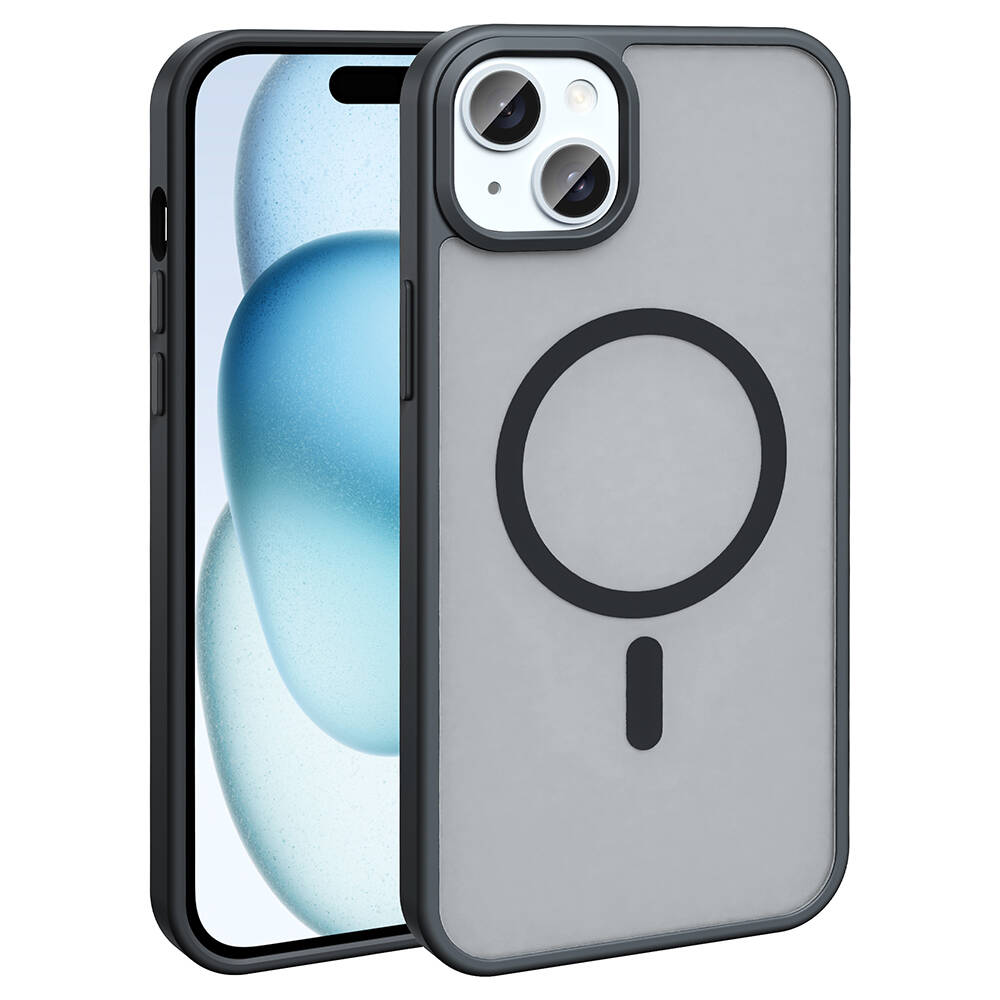 Apple iPhone 13-14 Kılıf M-safe Şarj Özellikli Mat Arka Yüzey Zore Sio Kapak