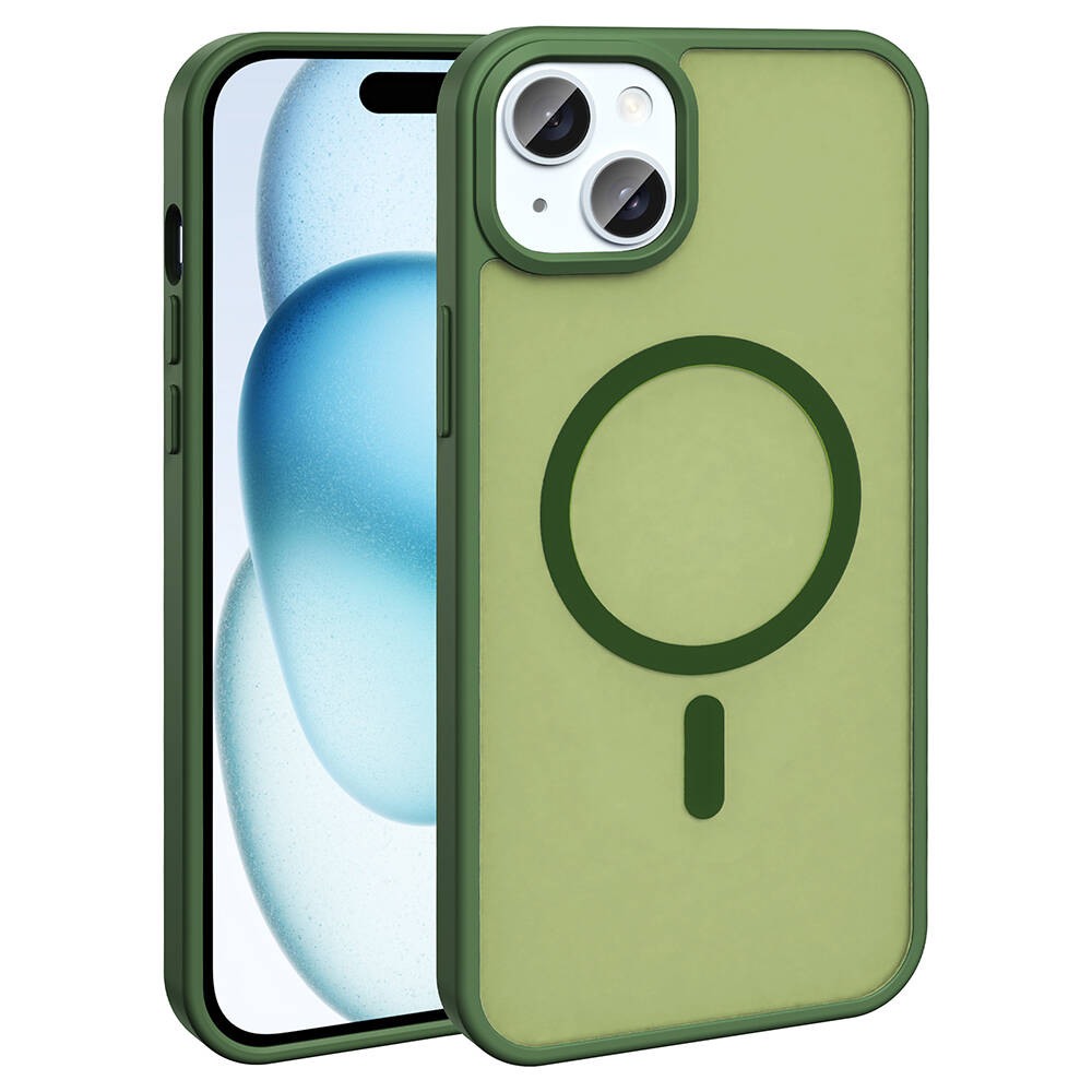 Apple iPhone 13-14 Kılıf M-safe Şarj Özellikli Mat Arka Yüzey Zore Sio Kapak