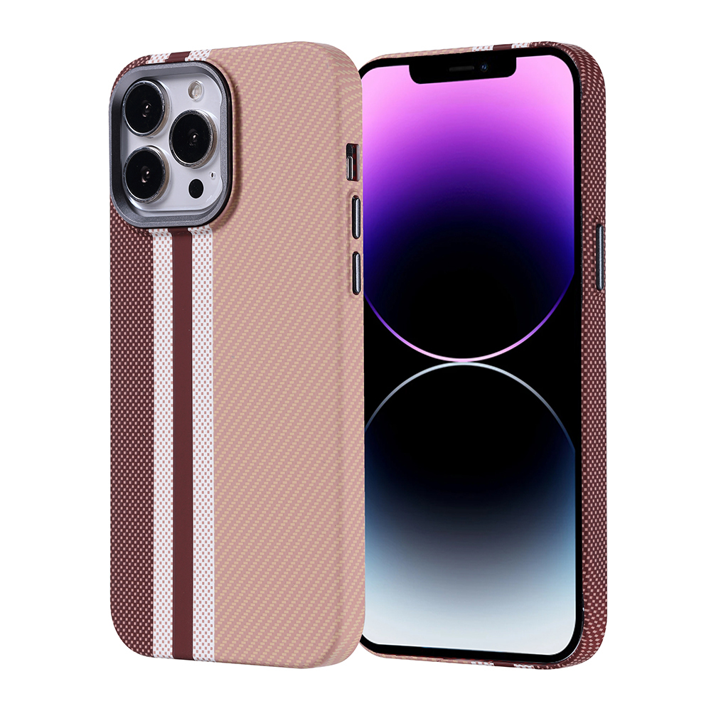 Apple iPhone 14 Pro Max Kılıf M-safe Şarj Özellikli Karbon Fiber Görünümlü Zore Nekst Kapak