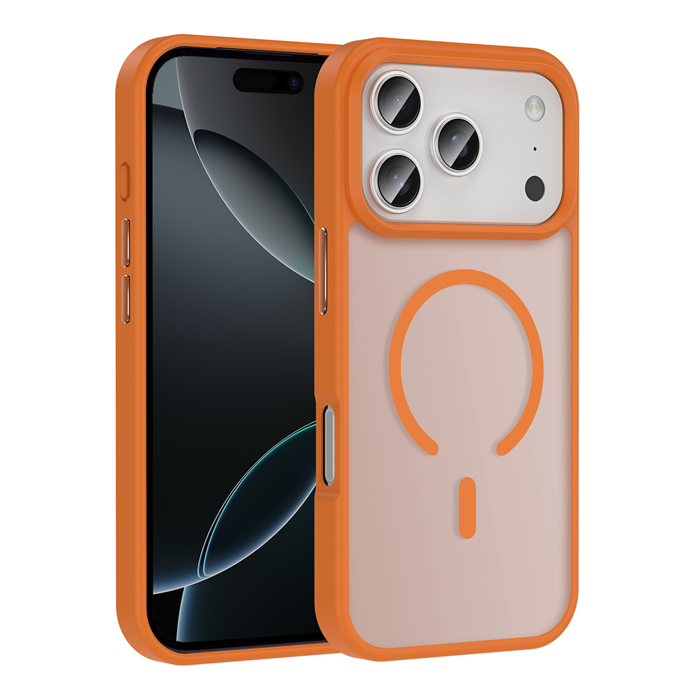 Apple iPhone 17 Pro Kılıf M-safe Şarj Özellikli Mat Arka Yüzey Zore Sio Kapak