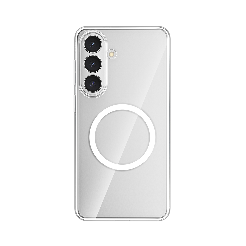 Galaxy S26 Kılıf M-safe Şarj Özellikli Transparan Sert PC Wlons Pita Kapak