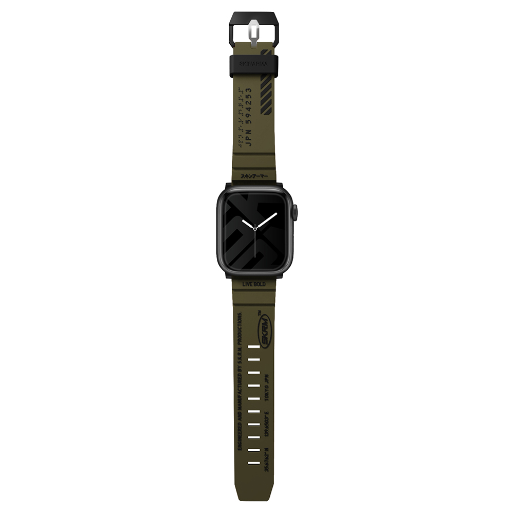 Apple Watch Ultra 49mm SkinArma Shokku Silikon Kordon Yeşil