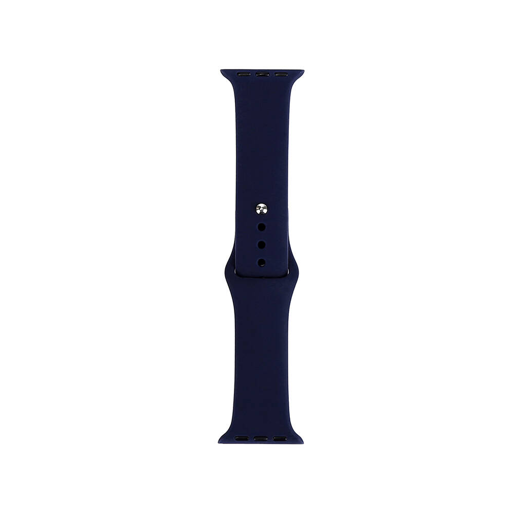 Apple Watch 42mm Band Serisi Klasik Kordon Silikon Strap Kayış Lacivert