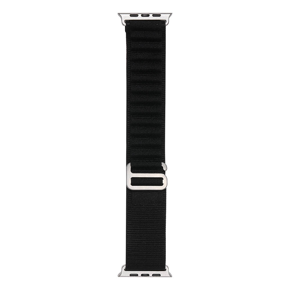 Apple Watch Ultra 49mm Zore Band-74 Hasır Kordon Siyah