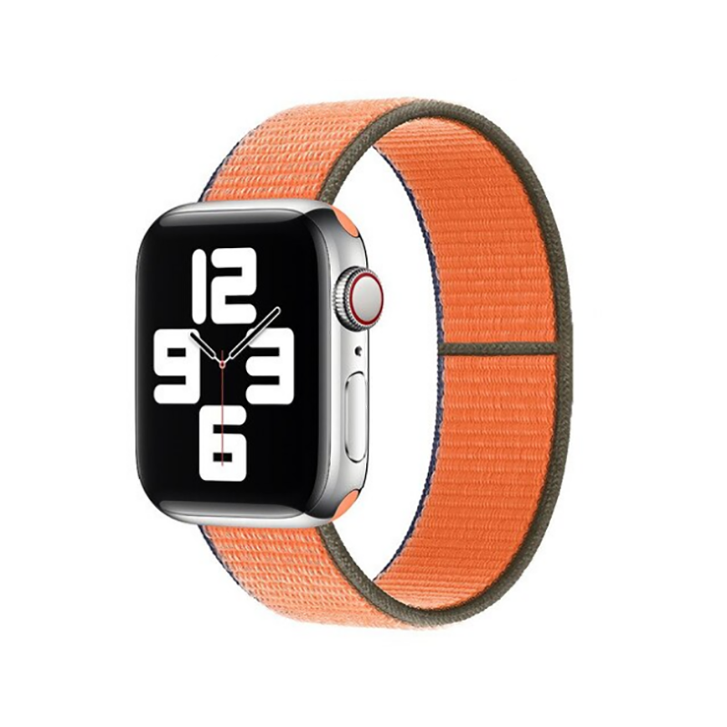 Apple Watch 38mm Zore KRD-03 Hasır Kordon Turuncu