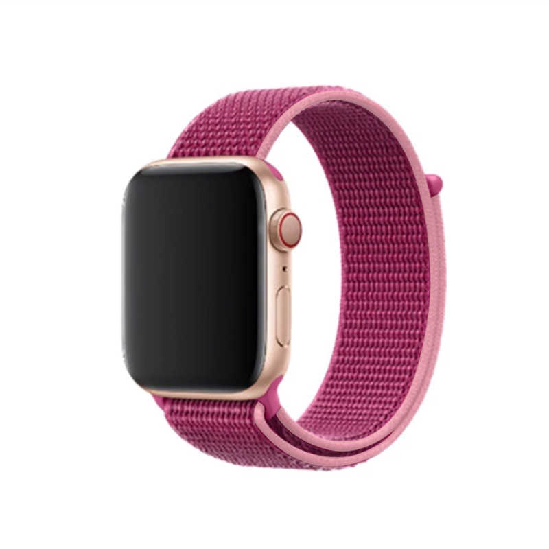 Apple Watch Ultra 49mm Kordon Zore KRD-03 Hasır Strap Kayış Kırmızı