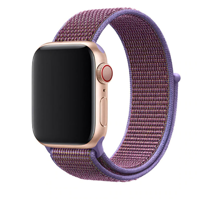 Apple Watch Ultra 49mm Kordon Zore KRD-03 Hasır Strap Kayış Lila