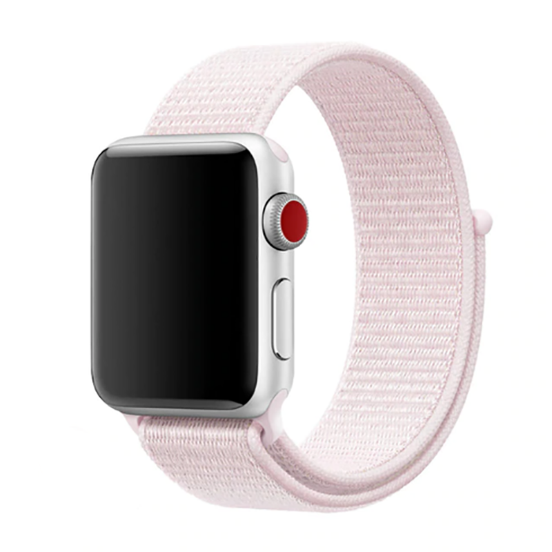 Apple Watch Ultra 49mm Kordon Zore KRD-03 Hasır Strap Kayış Pembe