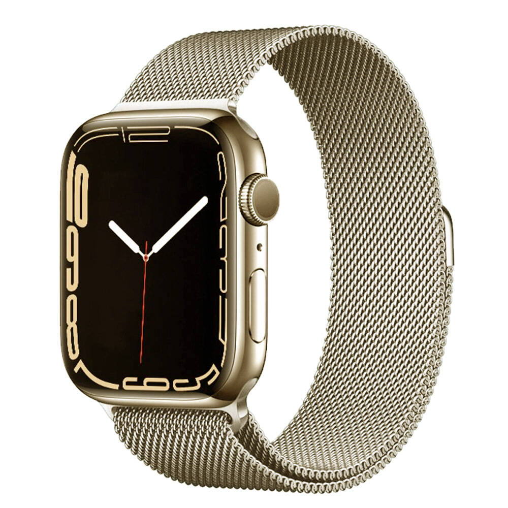 Apple Watch Ultra 49mm Zore Band-01 Metal Kordon Gold