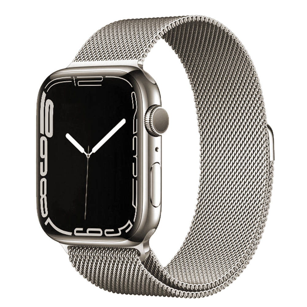 Apple Watch 38mm Zore Band-01 Metal Kordon Bej