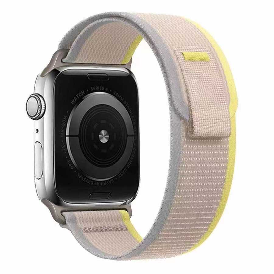 Apple Watch 38mm Zore KRD-77 Hasır Kordon Beyaz