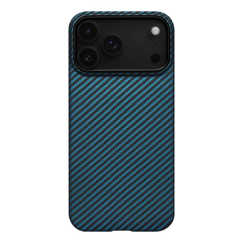 Apple iPhone 17 Pro Max Kılıf M-Safe Şarj Özellikli Kamera Kontrol Butonlu Aramid Fiber Pitaka Ultra-Slim Kapak